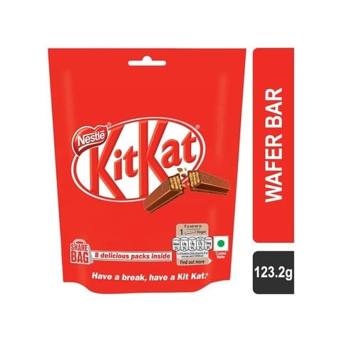 Nestle KitKat 2 Finger Wafer Bar Share Bag (8 packs inside)